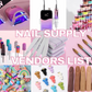 Nail Supply Vendors List