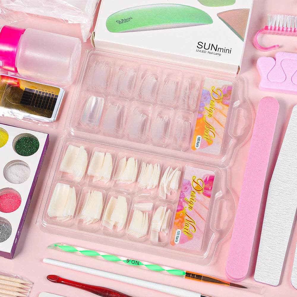 Mini Nail Kit with UV Lamp