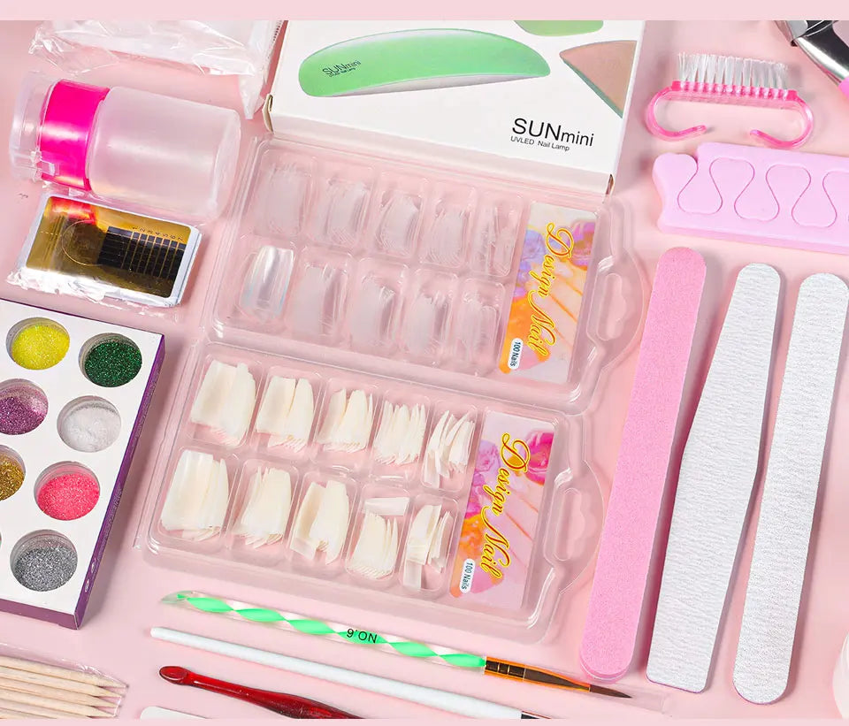 Mini Nail Kit with UV Lamp