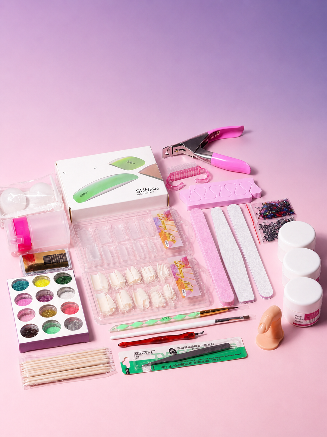 Mini Nail Kit + UV Lamp