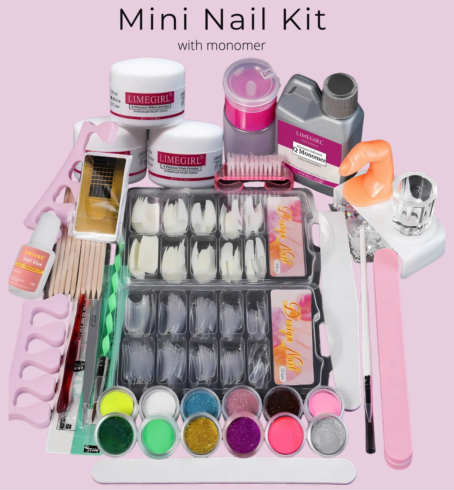 Control Mini Nail Mini Nail Kit With Monomer – Nails In Paradise