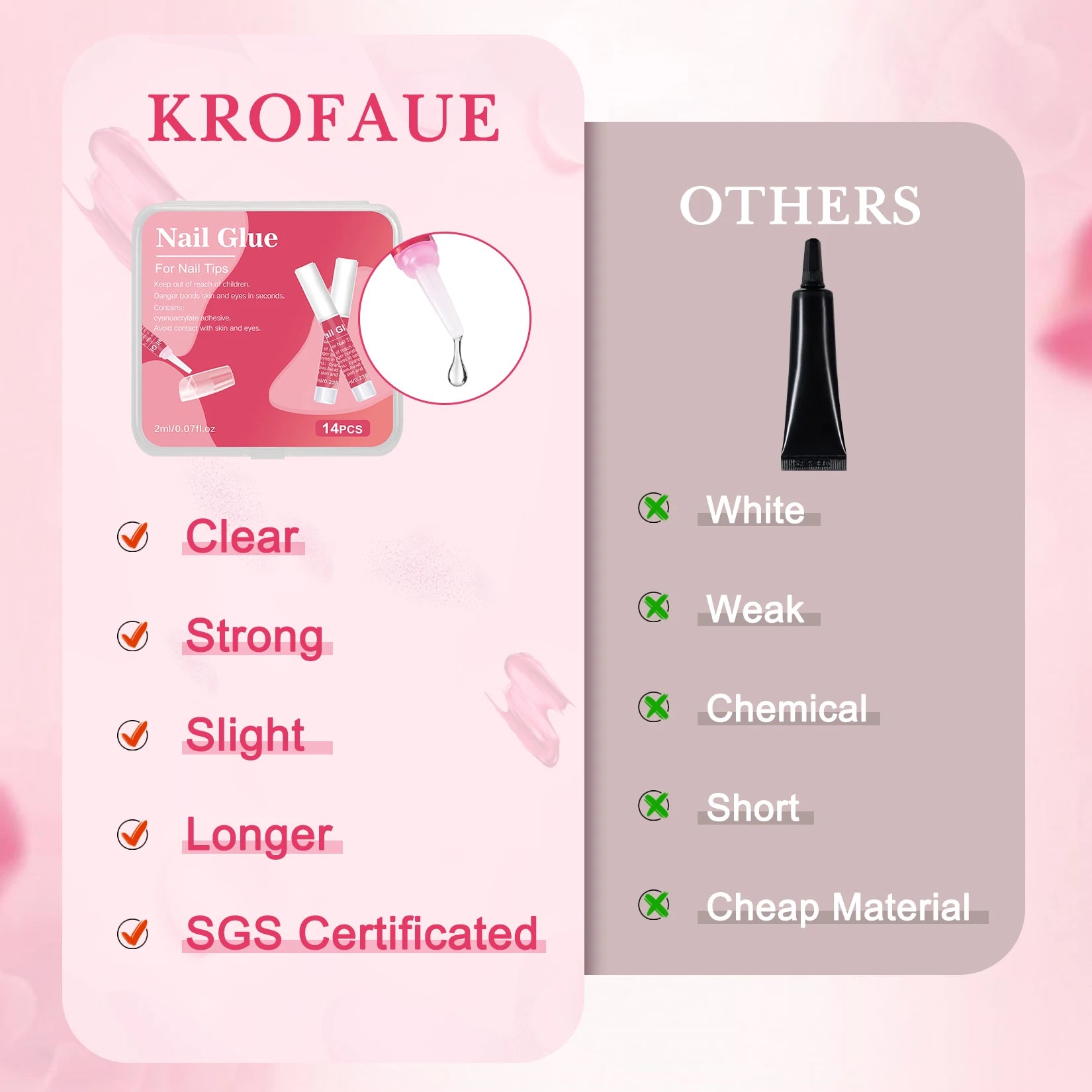 Professional Nail Glue Set (14-Piece)